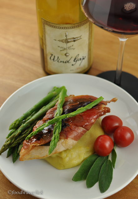 A thin slice of prosciutto and sage made this chicken crave red wine.