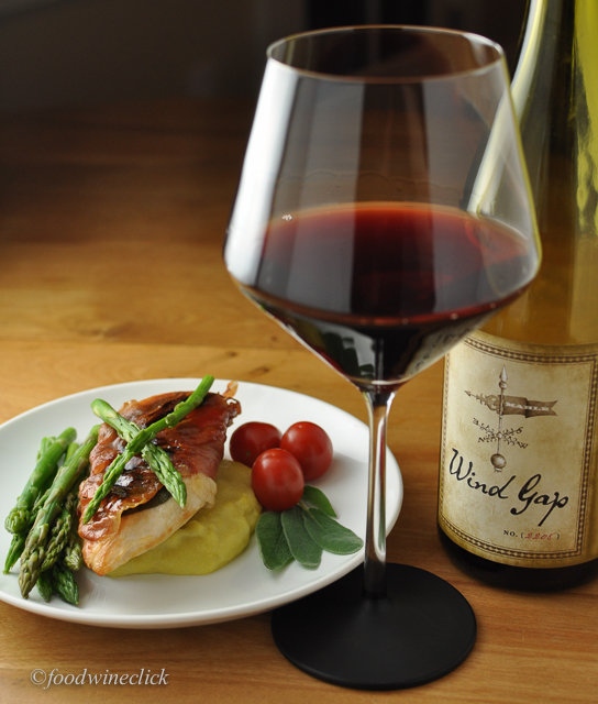 The prosciutto provided the bridge between the Nebbiolo and the chicken