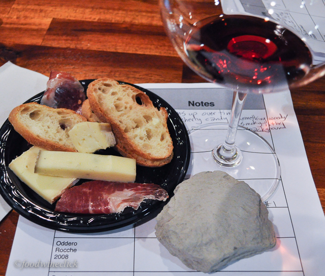 We enjoyed feeling a rock from a Barolo vineyard.