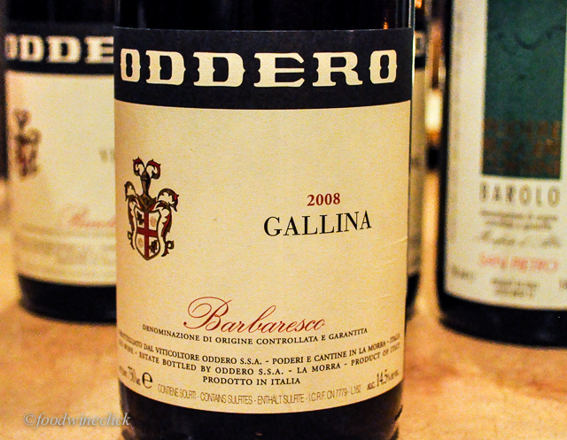 A single vineyard Barbaresco from Oddero winery.