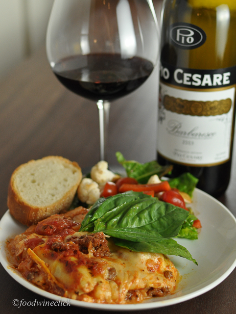 A lovely meal with a special wine