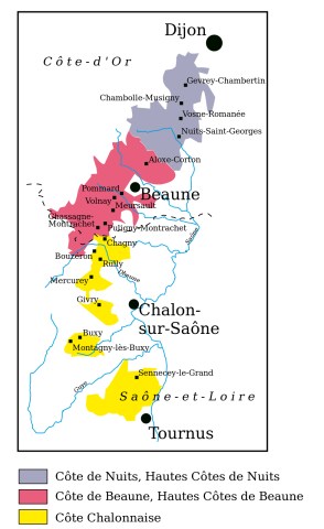 Our virtual drive south to north through the Côte de Beaune and the Côte d’Nuits