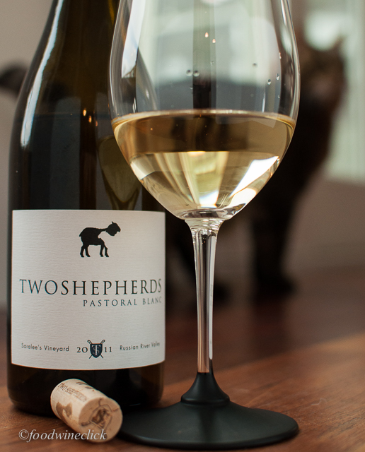 Two Shepherds Pastoral Blanc - and Timber in the background