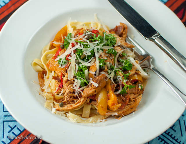 Homemade fettucine chicken