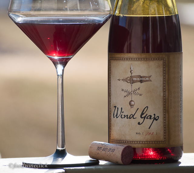The Wind Gap Mourvedre is lighter in color, aroma and flavor