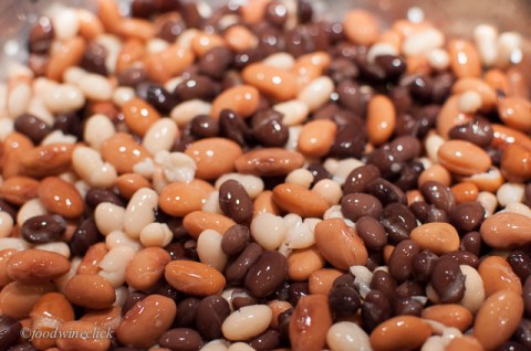 I hate kidney beans, don't know why.  I used Pinto, black, and Navy beans.