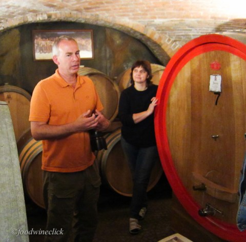Robert translates for the winemaker and adds his knowledge as well.