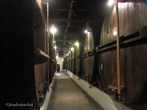 Vintage ports are aged in these very large casks