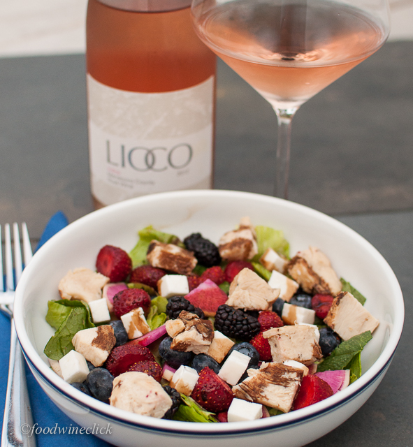 A crisp rosé is a perfect foil for a dinner salad.