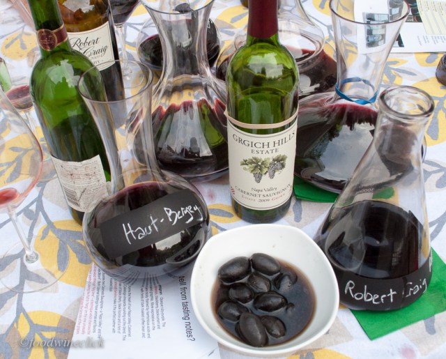 Now for the hard work: we carefully taste our way through all the wines