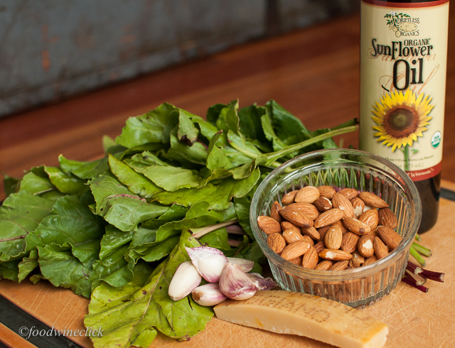 Beet greens and almonds for pesto? Really?
