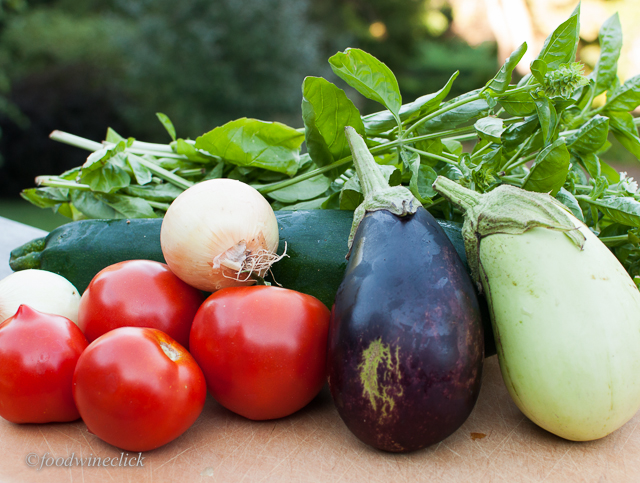 fresh vegetables from the csa box
