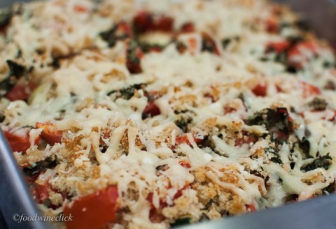 Finished Zucchine Tomato Gratin (with eggplant incognito)