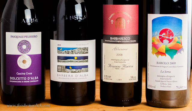 Dolcetto, Barbera, Barbaresco & Barolo