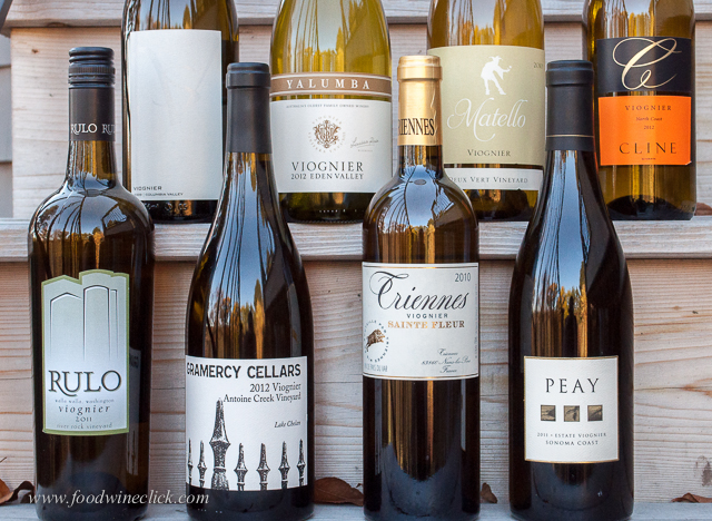 A variety of Viognier wines from around the world