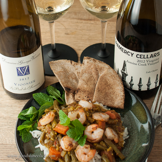 Today we're testing viognier and a spicy curry