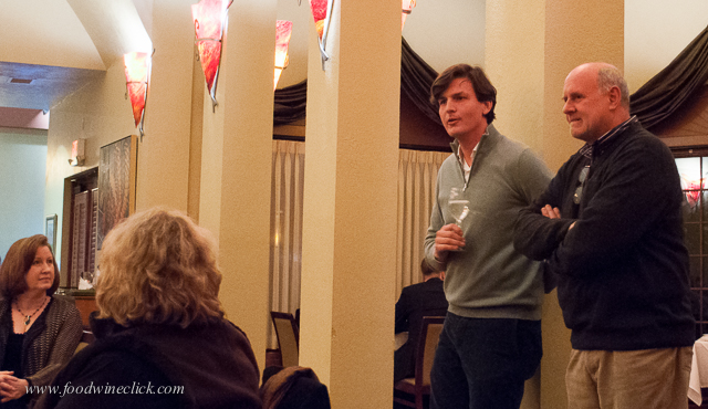 Weston (on the left) introduced Nicola Argamante