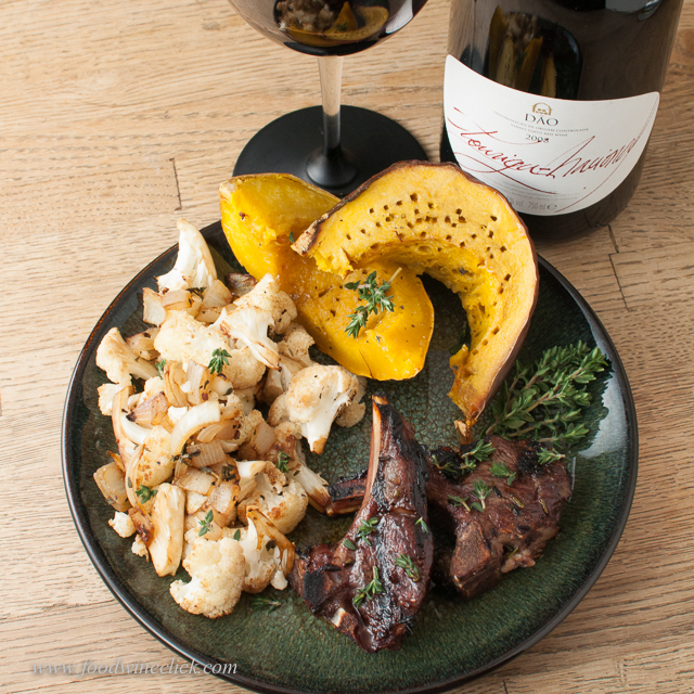 Blind pairing: goat chops, roasted cauliflower and acorn squash