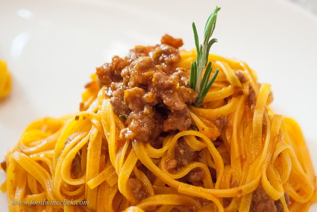 Tajarin pasta, also a favorite primi.
