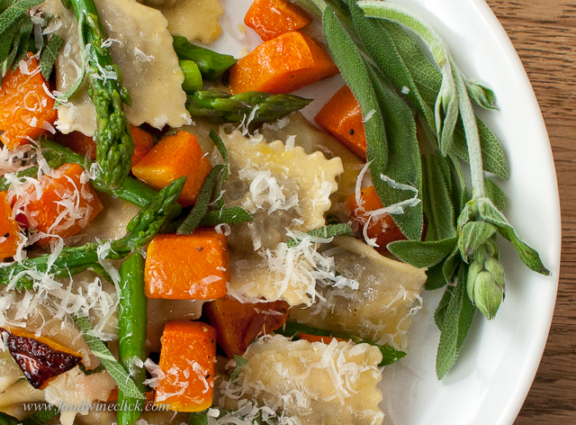Fresh pasta plus tastes of both winter and spring