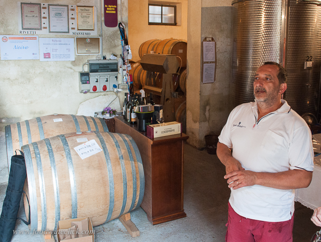 Massimo's winery is at his home.