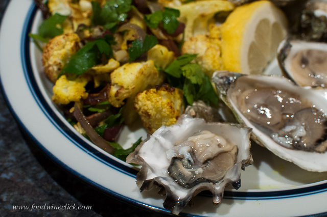 Weird- the wine paired with both foods, but the foods didn't work with each other!