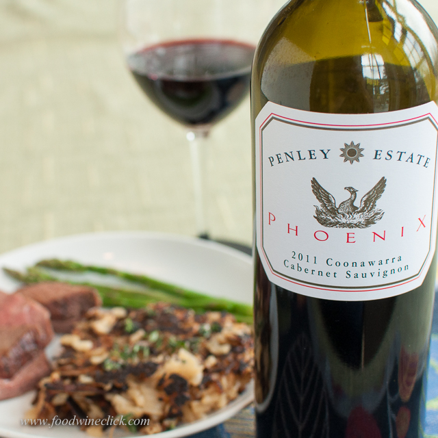 I matched this cab with leftover tri-tip steak, risotto fritto and asparagus.