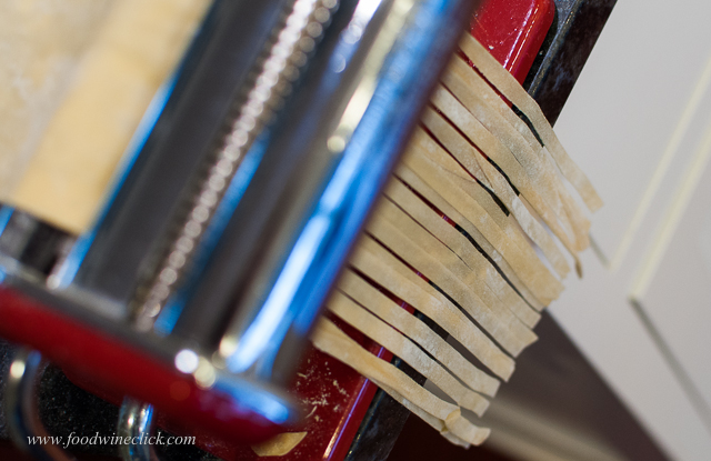 fresh homemade pasta fettucine