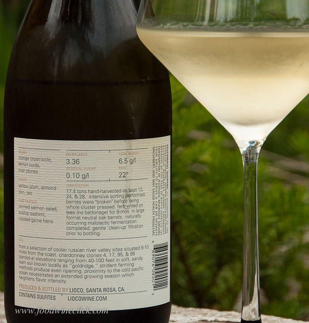 Everything you might want to know about the wine is right on the back label; nice!