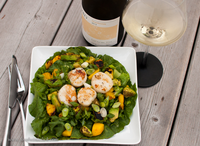 Tart lemon flavors in the wine are a perfect foil for this salad