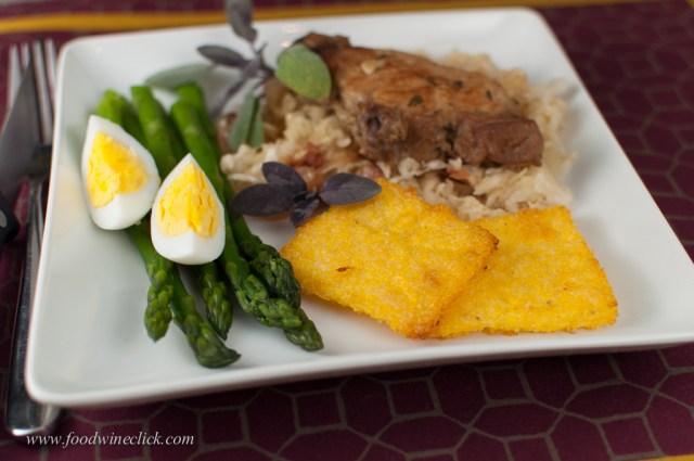 Costine di Maiale con Crauti e Polenta (Pork Ribs w/ Sauerkraut & Polenta)