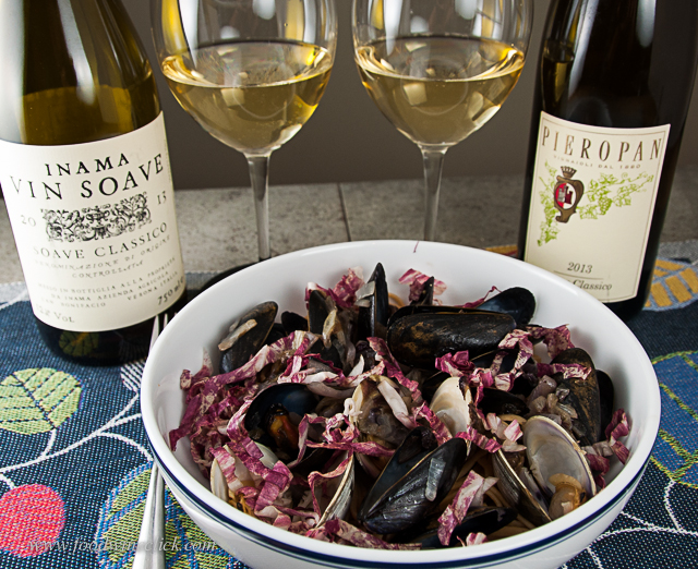 Slightly bitter flavors in the food pair beautifully with Soave