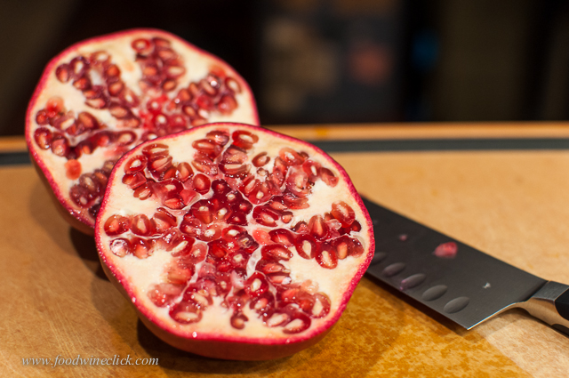 Pomegranate is the star of this recipe
