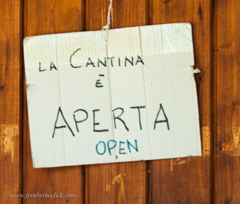 Sophisticated tasting room sign