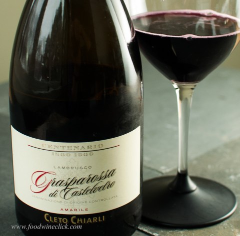 Lambrusco Amabile adds a touch of sweetness