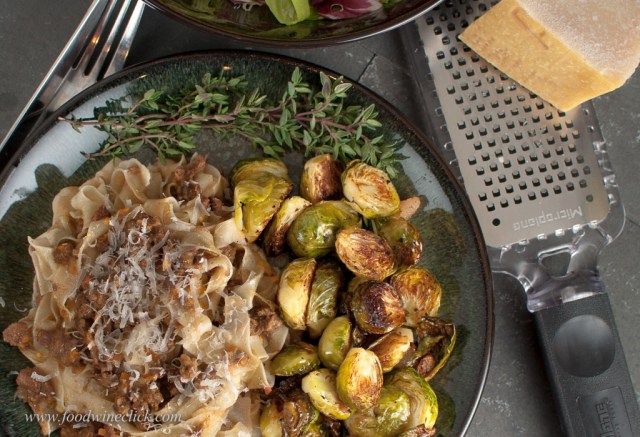 Turn a primi course into a meal with veggies, finish with a nice salad