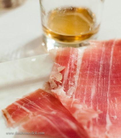 Curve ball! 100% local product, ark of taste pig, 26 months aged