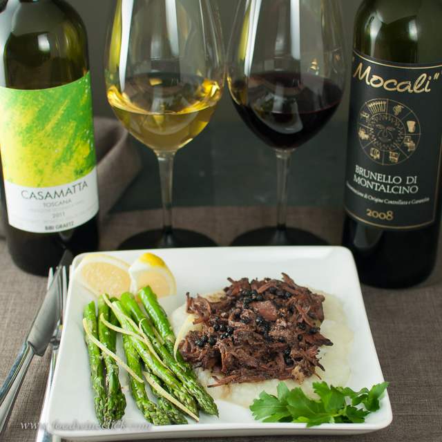 If you choose a high-pepper version, red wine can be a challenge