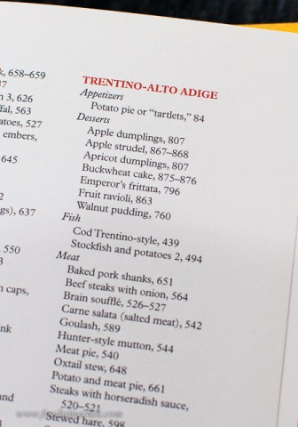 The index is arranged by region, perfect for my needs!