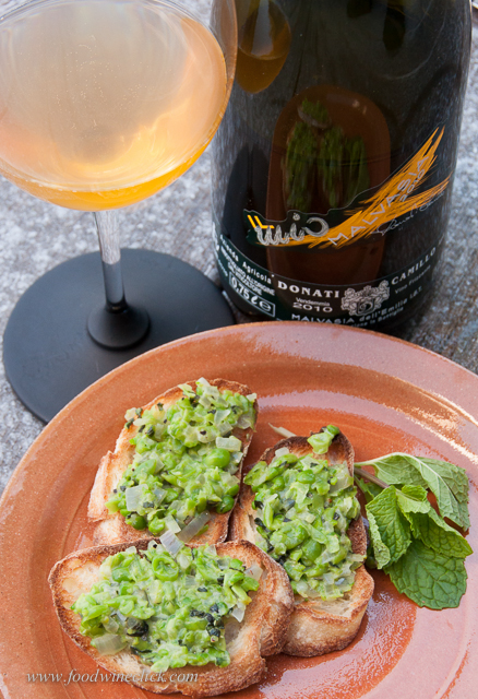 Great with pea & shallot bruschetta