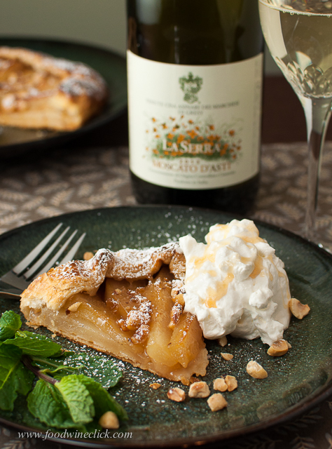 The wine pairs perfectly with the flavors in the dessert, it should!