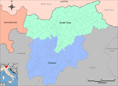 Map courtesy of http://en.wikipedia.org/wiki/Trentino-Alto_Adige/S%C3%BCdtirol