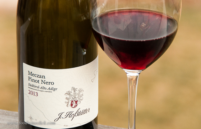 Lean and trim, this Pinot Nero was not aged in oak.