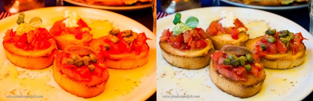 white balance bruschetta