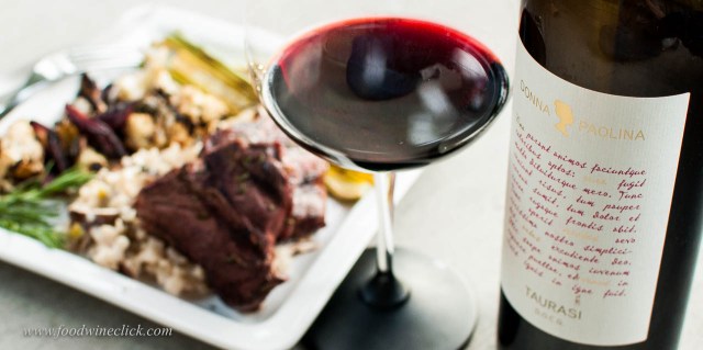 Go for some rare, grilled red meat with your Taurasi