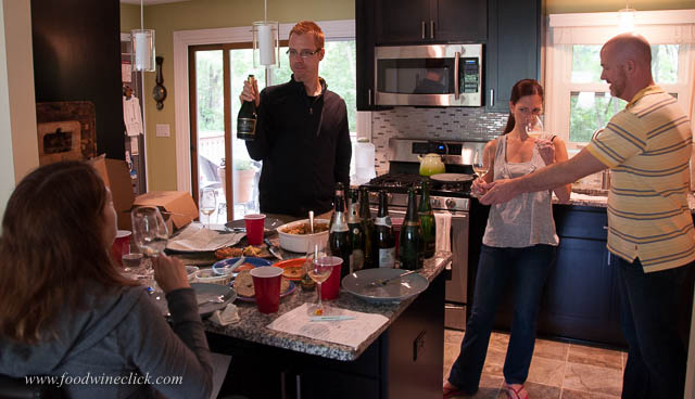 We all need a "house sparkling wine". Troy and Gina invited our tasting group to help them find theirs. And our own.