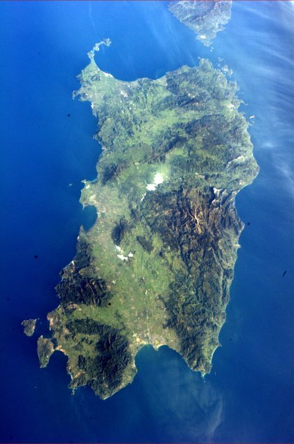 Sardinia from above, intriguing...