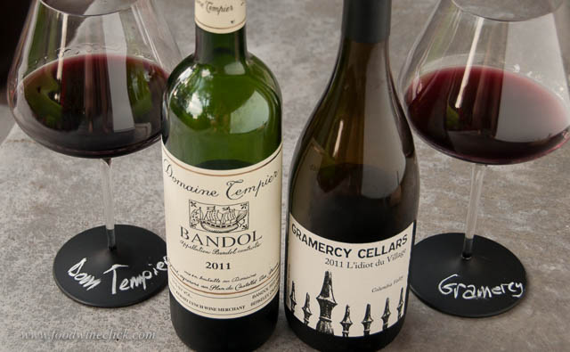Domaine Tempier from Bandol and Gramercy Cellars from Walla Walla, WA