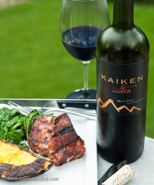 Whoops, guessed wrong on this one. Good pairing after I removed the spicy coating.