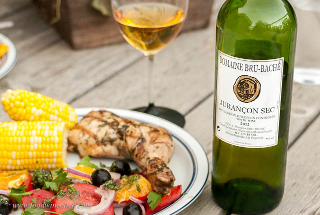 Saved by the food, Jurançon Sec turned out to be a perfect partner!